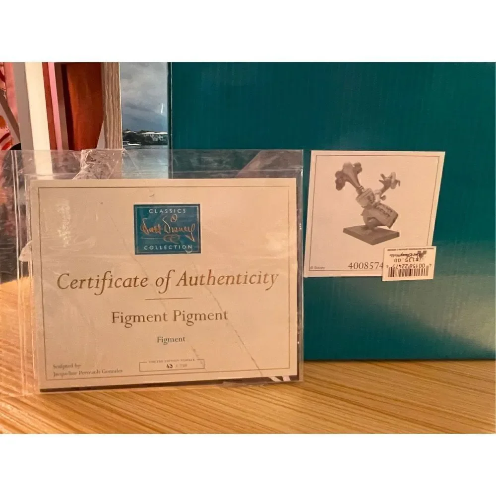 Disney WDCC Figment Pigment 43/750 April 26, 2008 New in Box